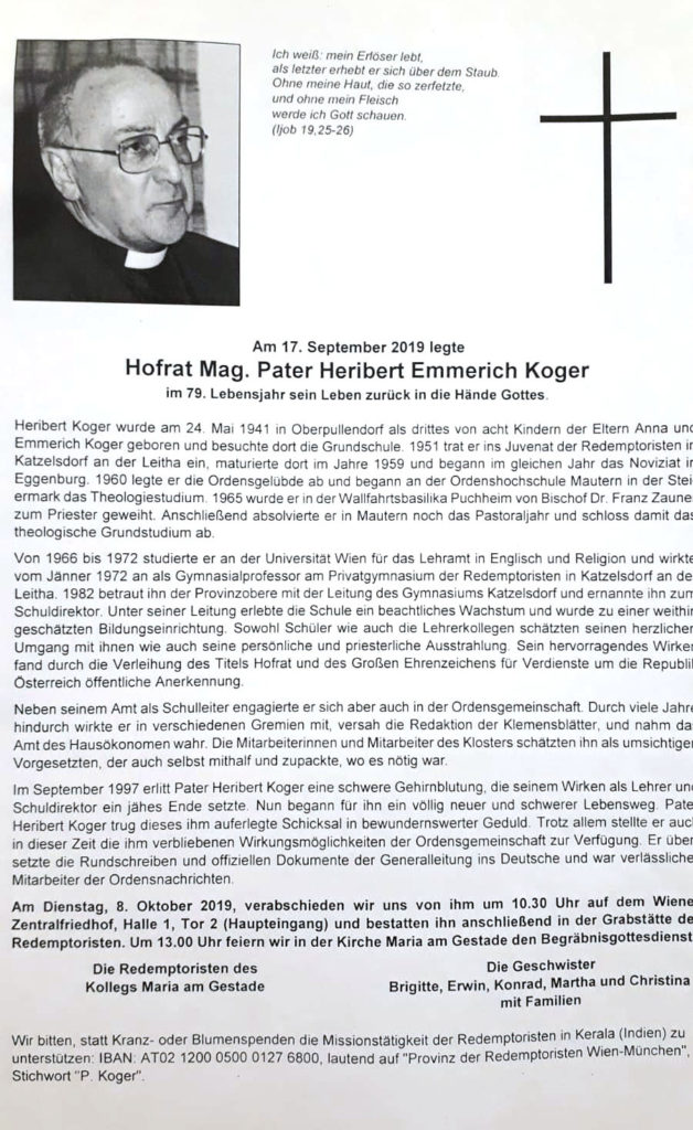 Parte Pater Heribert Koger